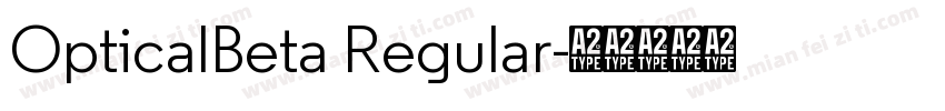 OpticalBeta Regular字体转换